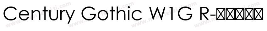 Century Gothic W1G R字体转换